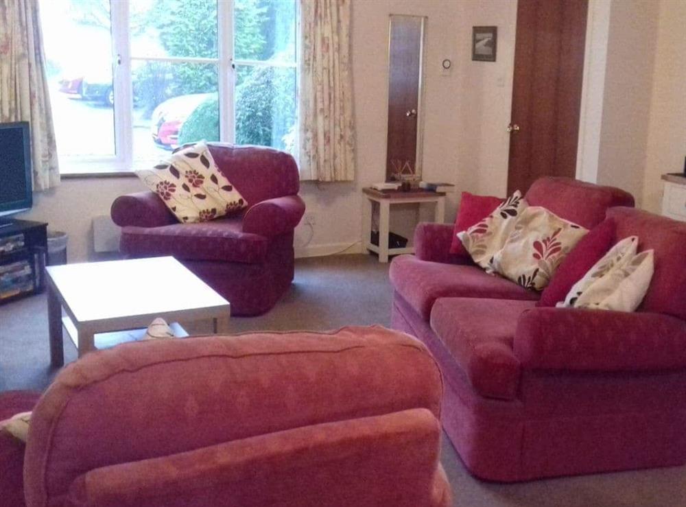 Welcoming living area at Meadowcroft Cottages, 