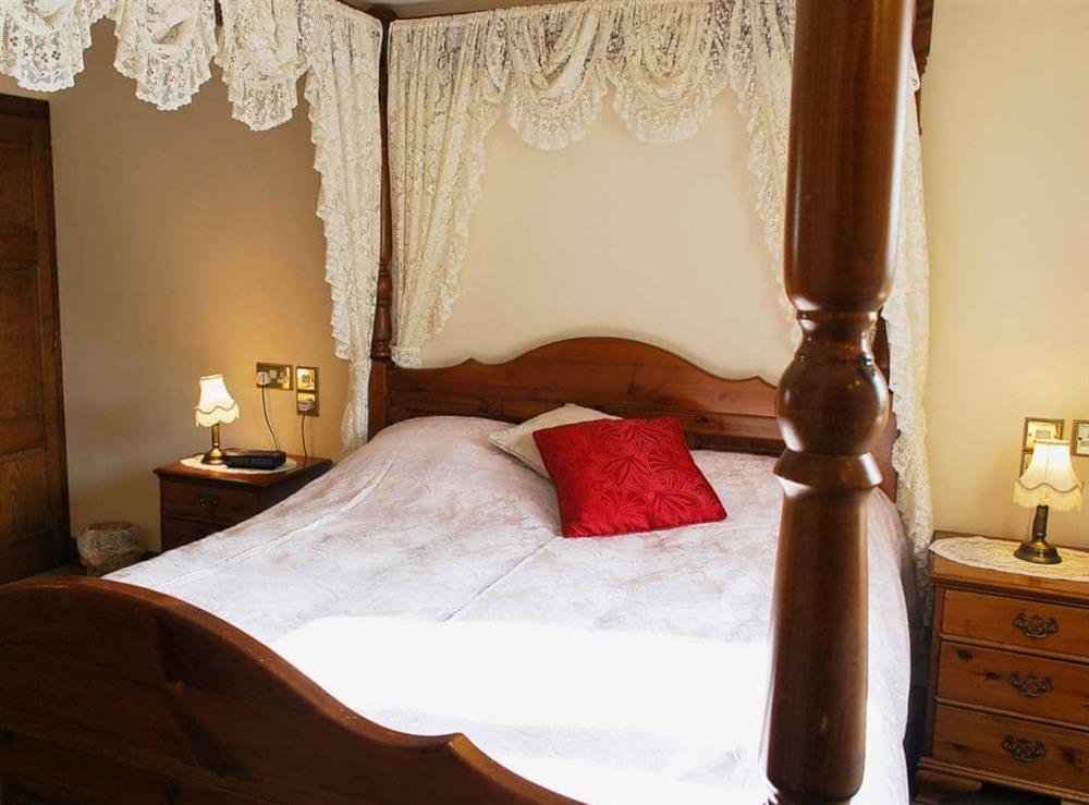 Four Poster bedroom at Meadowside Cottage in Calton Moor, Nr Ashbourne, Derbyshire., Great Britain