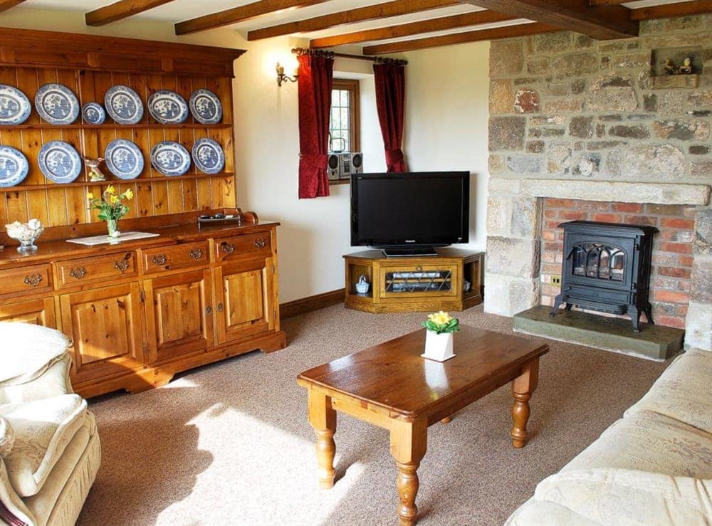 Living room at Meadowside Cottage in Calton Moor, Nr Ashbourne, Derbyshire., Great Britain