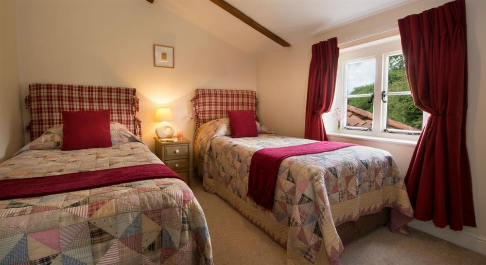 The twin bedroom at Meadowside in Norwich, Norfolk