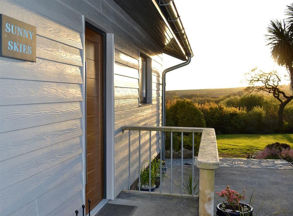 Enjoy beautiful sunsets from the property at Meadowside in St Austell, Cornwall