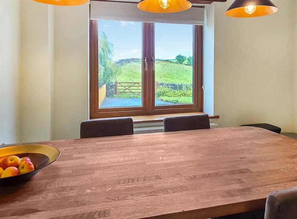 Dining Area at Meadowview Barn in Halfpenny, near Kendal, Cumbria