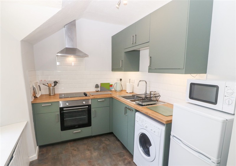 This is the kitchen at Medical Hall, Cemaes Bay