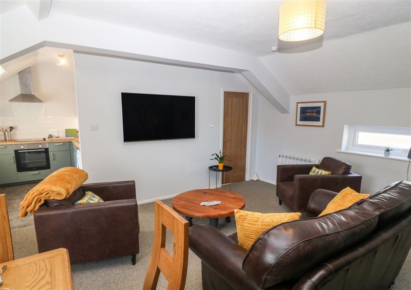 This is the living room at Medical Hall, Cemaes Bay
