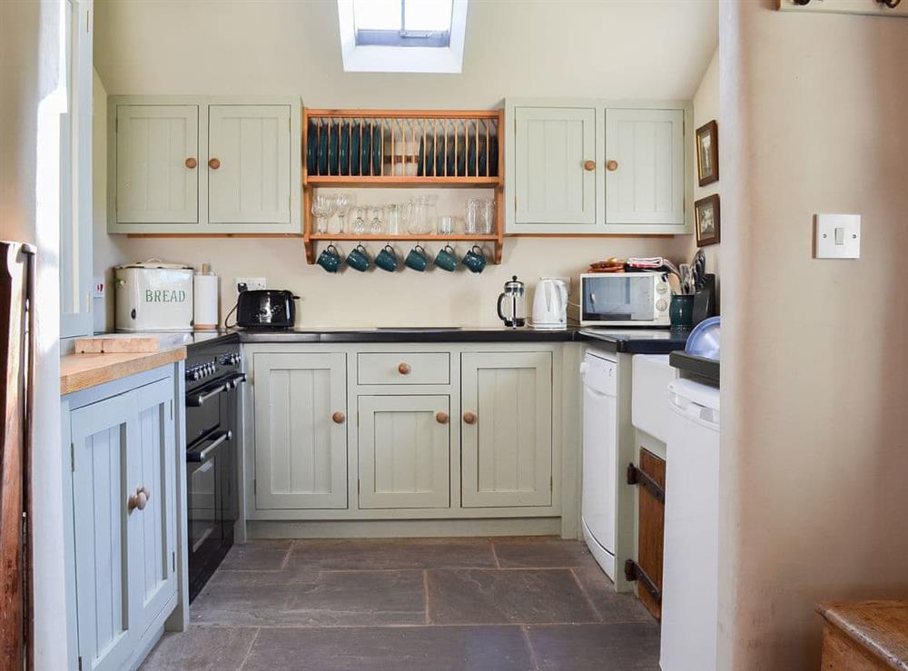 Well appointed kitchen at Megs Cottage in Butterton, near Leek, Staffordshire