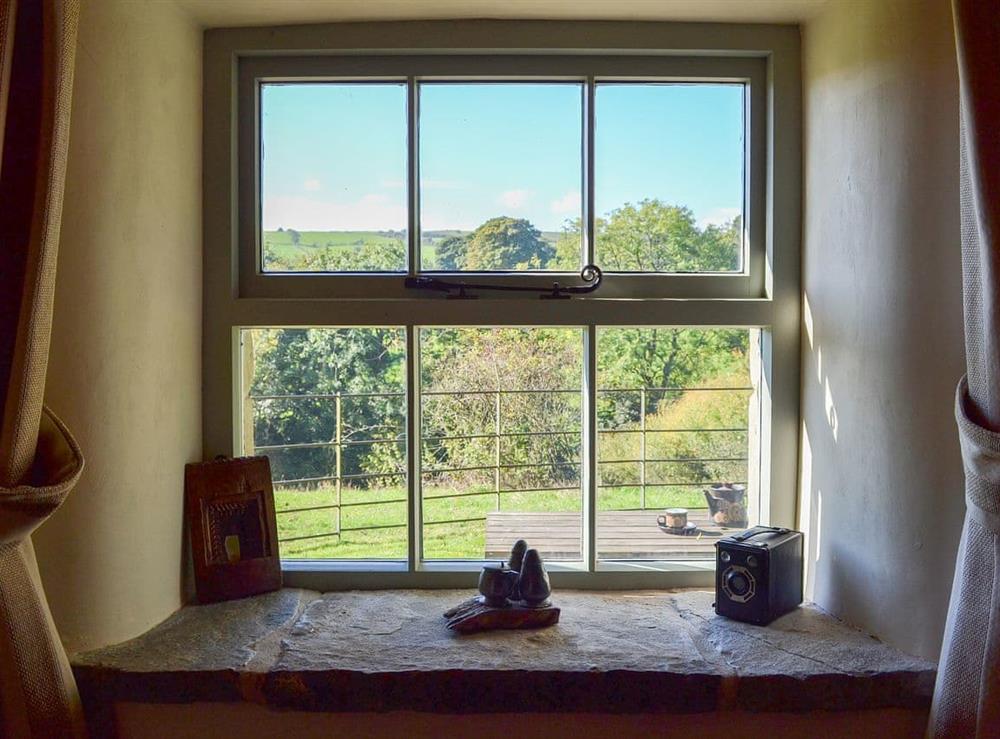 Wonderful views from the kitchen at Megs Cottage in Butterton, near Leek, Staffordshire