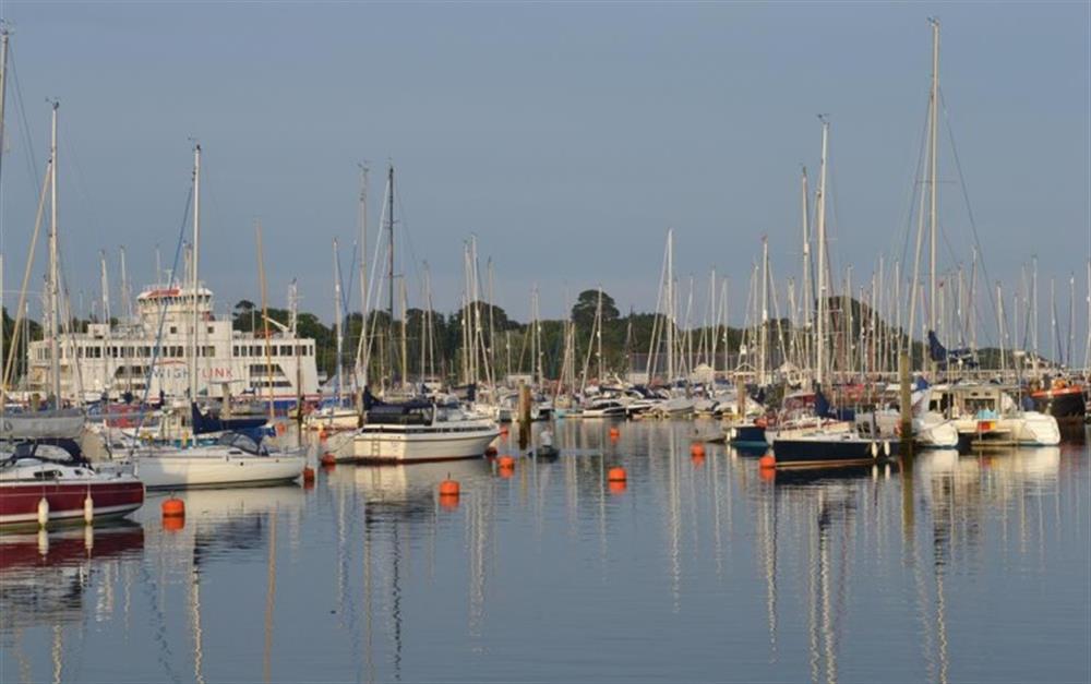 Coastal town of Lymington at Megs in East Boldre