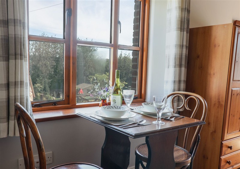 The dining area at Megs Roost, Shute near Colyton