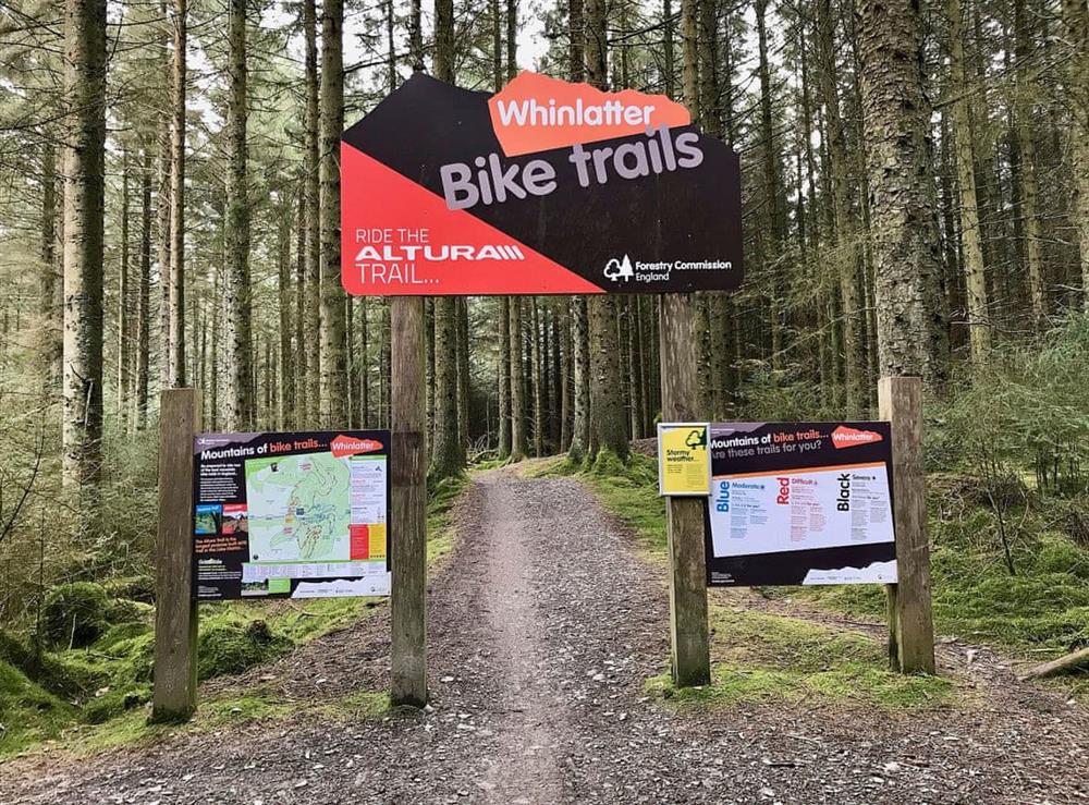 Moderate Blue, Difficult Red and Hard Black mountain bike trails are a must at Melbreak in High Lorton, near Cockermouth, Cumbria
