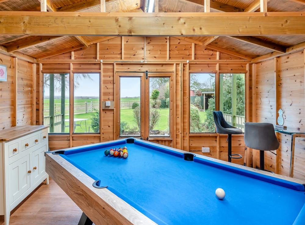 Games room at Melbury in Markby, Lincolnshire