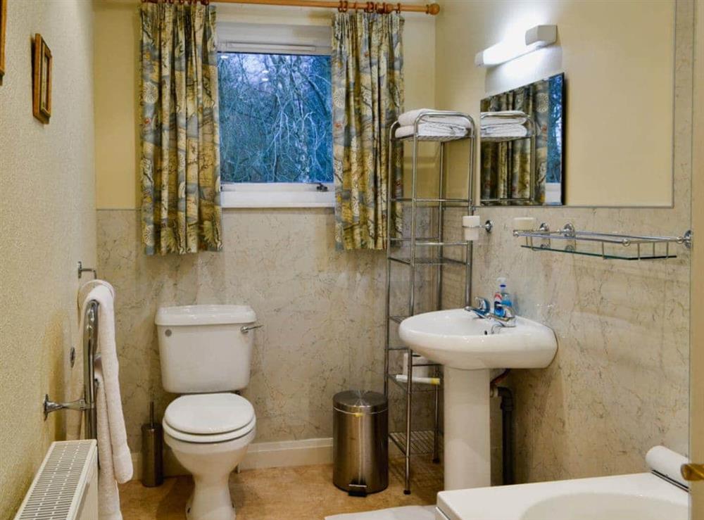 Bathroom at Melgund Glen Lodge in Minto, near Hawick, Roxburghshire