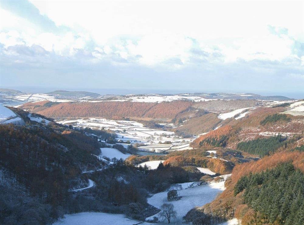 Breathtaking winter scenery surrounds the property at Melindwr in Hen Goginan, near Aberystwyth, Dyfed