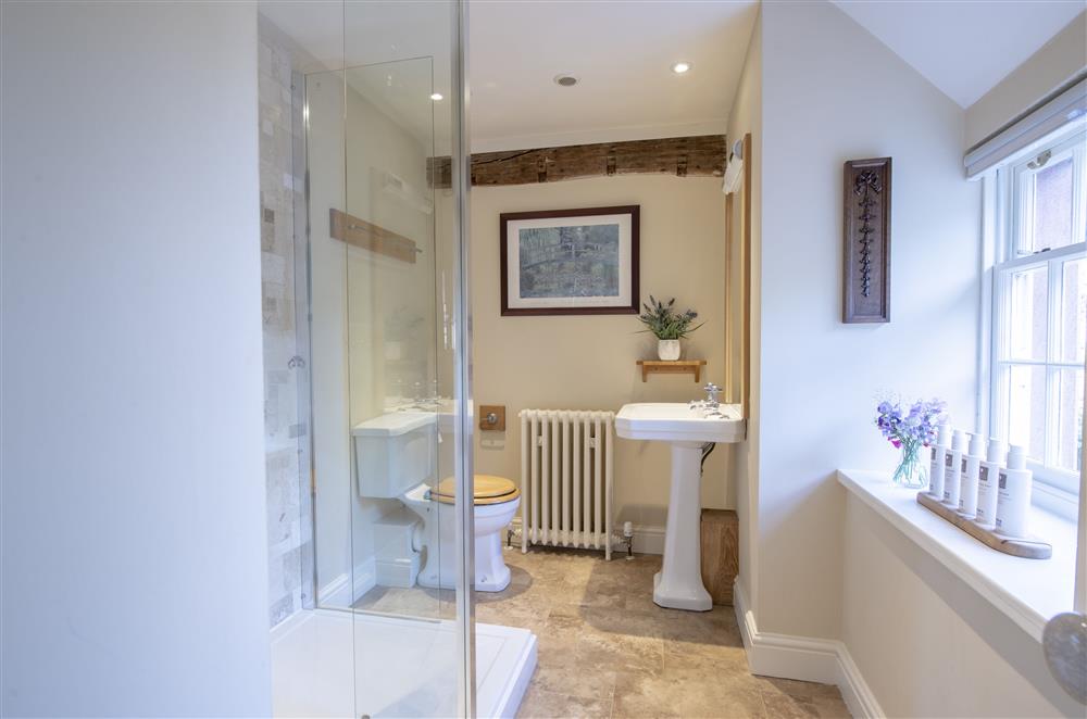 Jacobean bedrooms’ en-suite shower room at Melmerby Hall and Stag Cottage, Melmerby, near Langwathby, Penrith