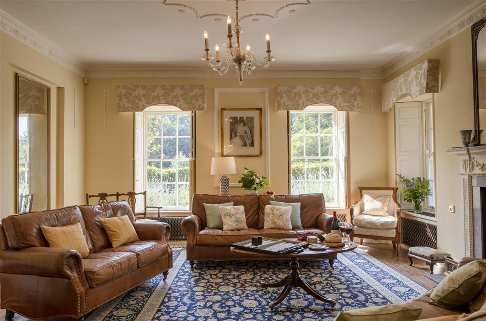 The elegant drawing room at Melmerby Hall and Stag Cottage, Melmerby, near Langwathby, Penrith