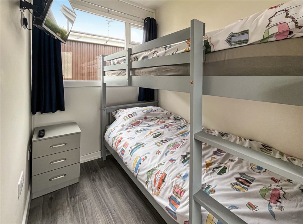 Bunk bedroom at Melodys Beach Lodge in Skegness, Lincolnshire