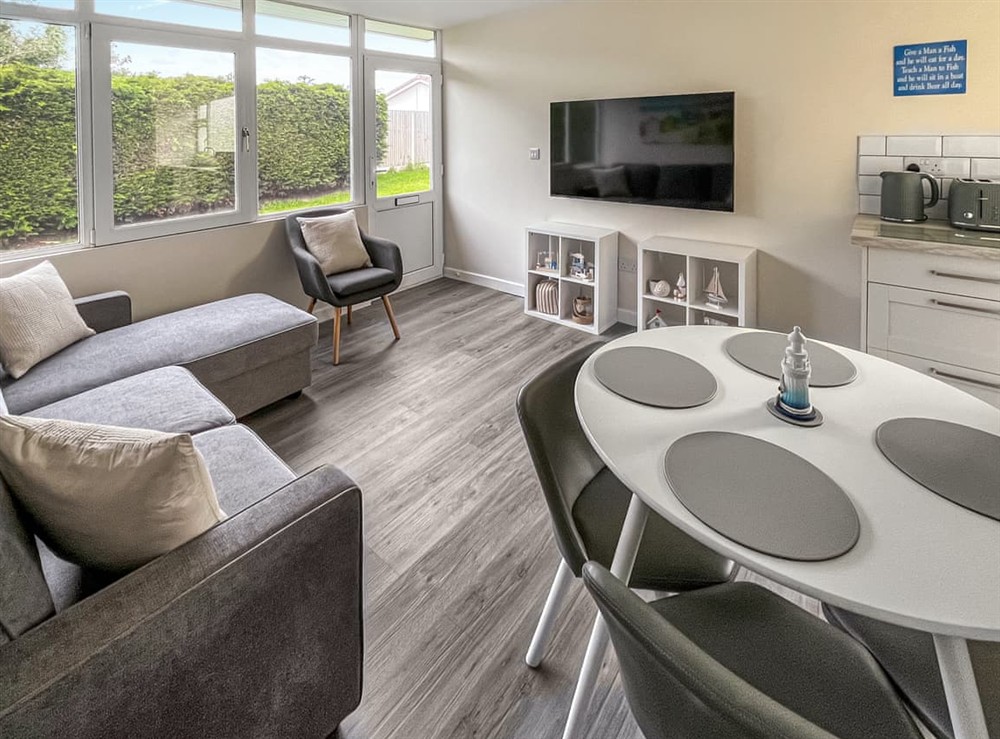 Living area at Melodys Beach Lodge in Skegness, Lincolnshire