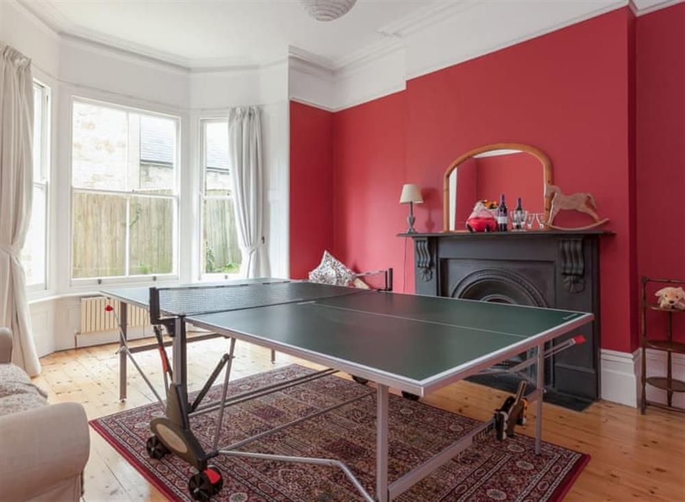 Games room with table tennis at Melville Lodge in Ventnor, Isle of Wight