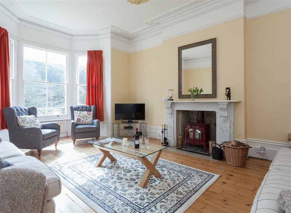 Stylish living room at Melville Lodge in Ventnor, Isle of Wight