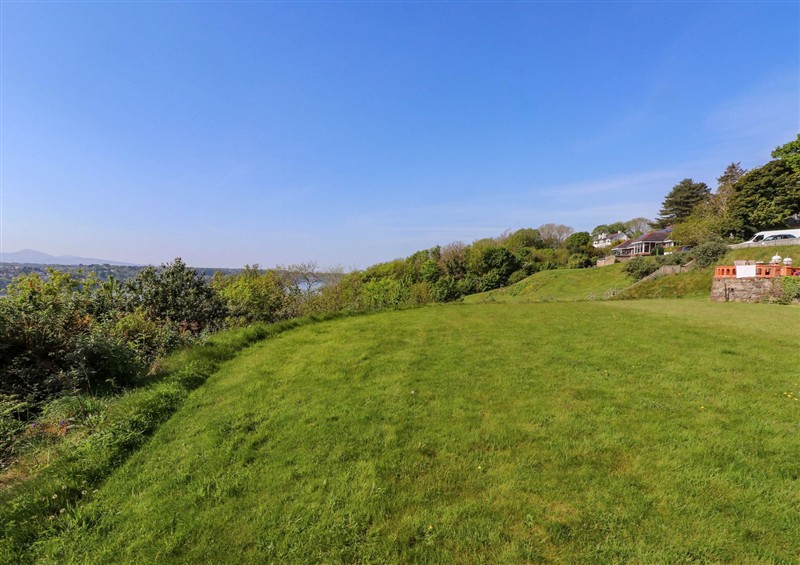 Enjoy the garden at Menai View, near Menai Bridge