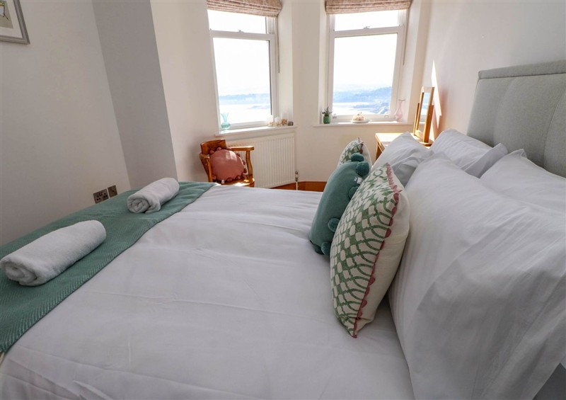One of the bedrooms at Menai View, near Menai Bridge