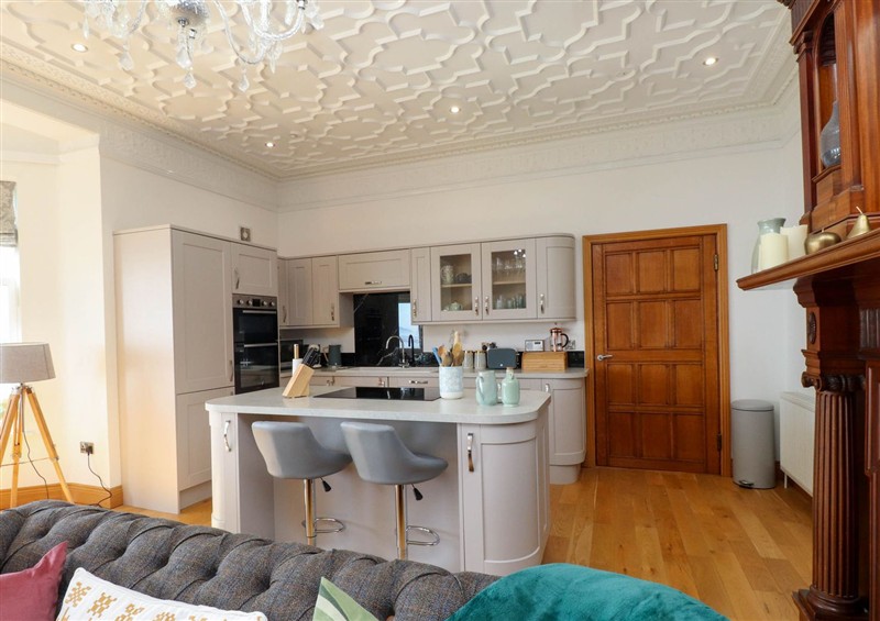 This is the kitchen at Menai View, near Menai Bridge