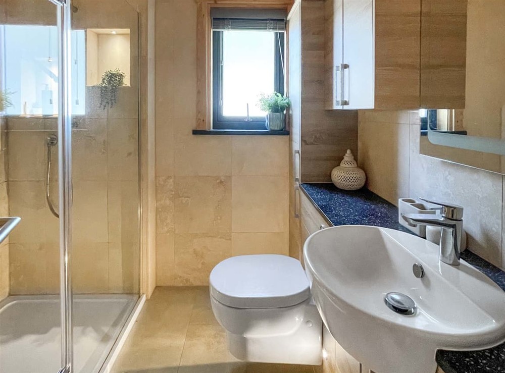 Bathroom at Mendip Lodge in Shepton Mallet, Somerset