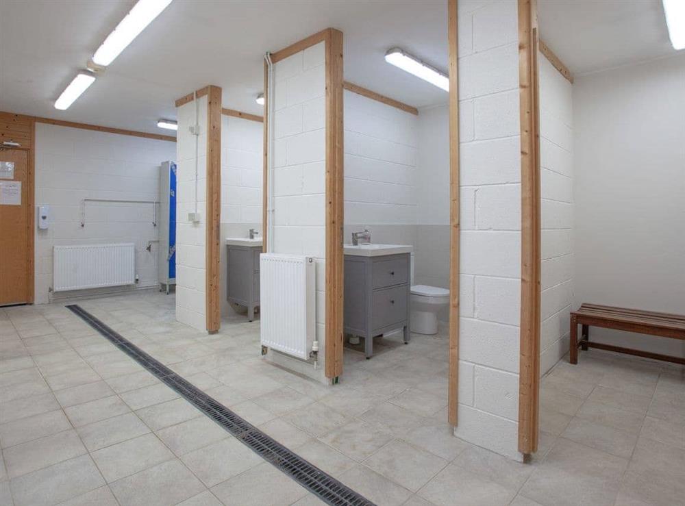 Changing rooms at Mendip in Witham Friary, Frome, Somerset., Great Britain
