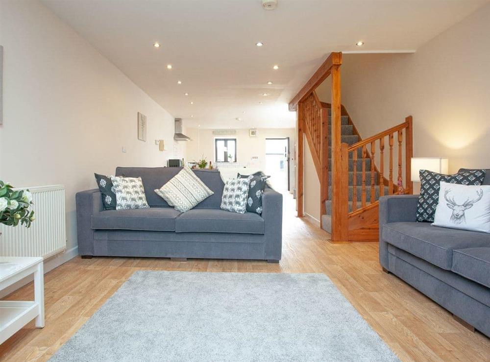 Open plan living space at Mendip in Witham Friary, Frome, Somerset., Great Britain