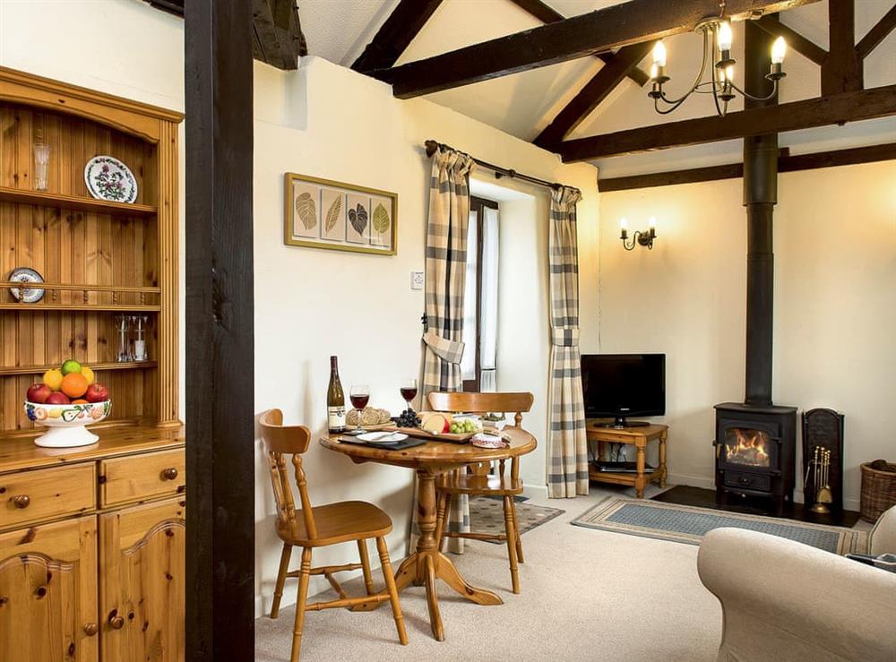 Attractive open-plan living space at The Byre, 