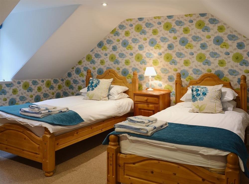 Twin bedroom at Mercy Cottage in Beauly, Inverness-Shire