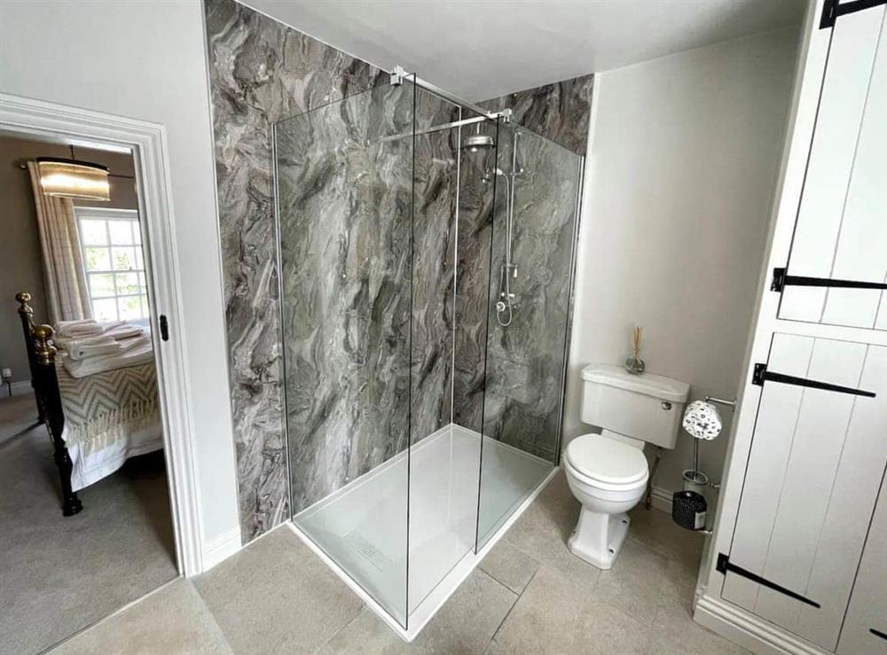 Shower room at Mere View in Monyash, Derbyshire