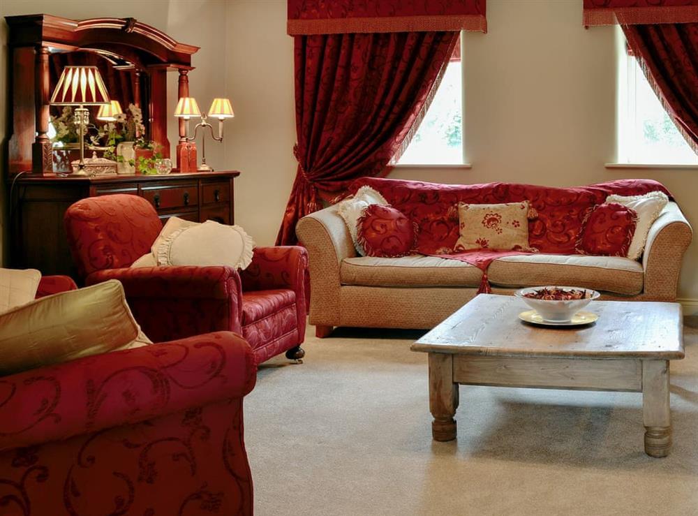 Spacious living room at Adair Cottage, 