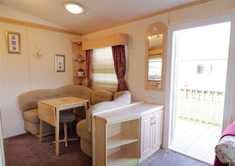 This is the living room at Meric Stone Holiday Lets Caravan 2, Benone near Castlerock