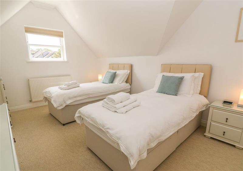 Twin bedroom at Meridian, Carbis Bay, Cornwall