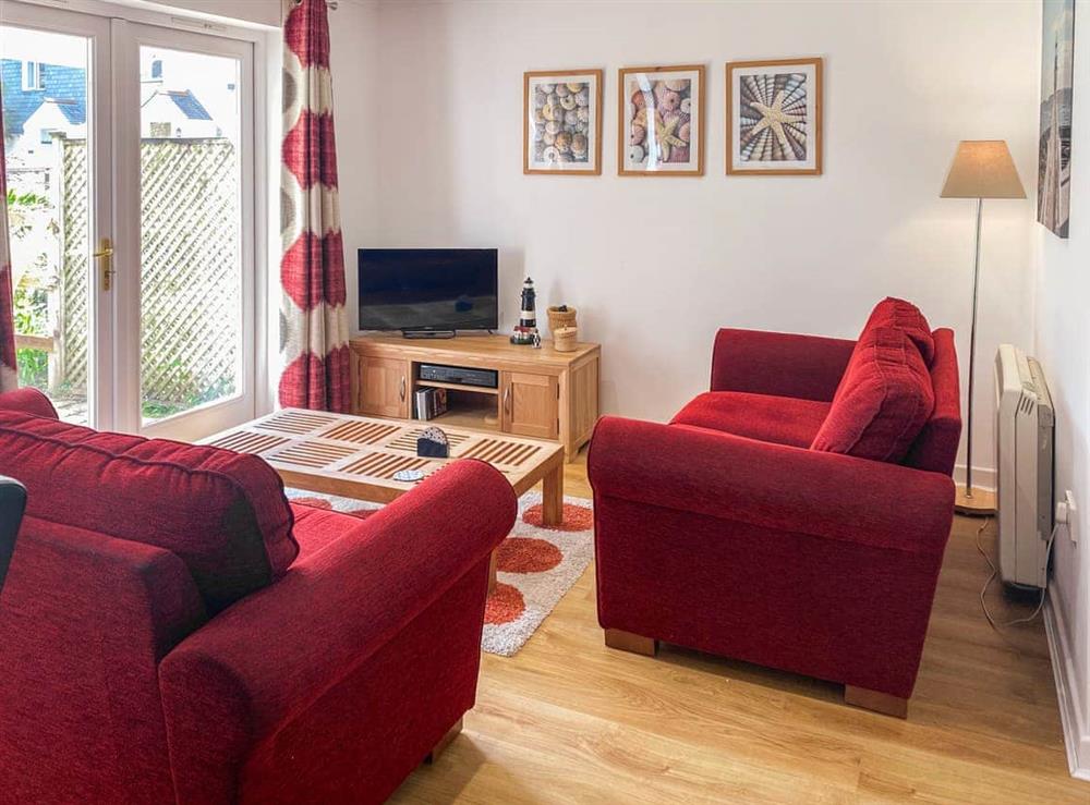 Living room at Merizac in Falmouth, Cornwall