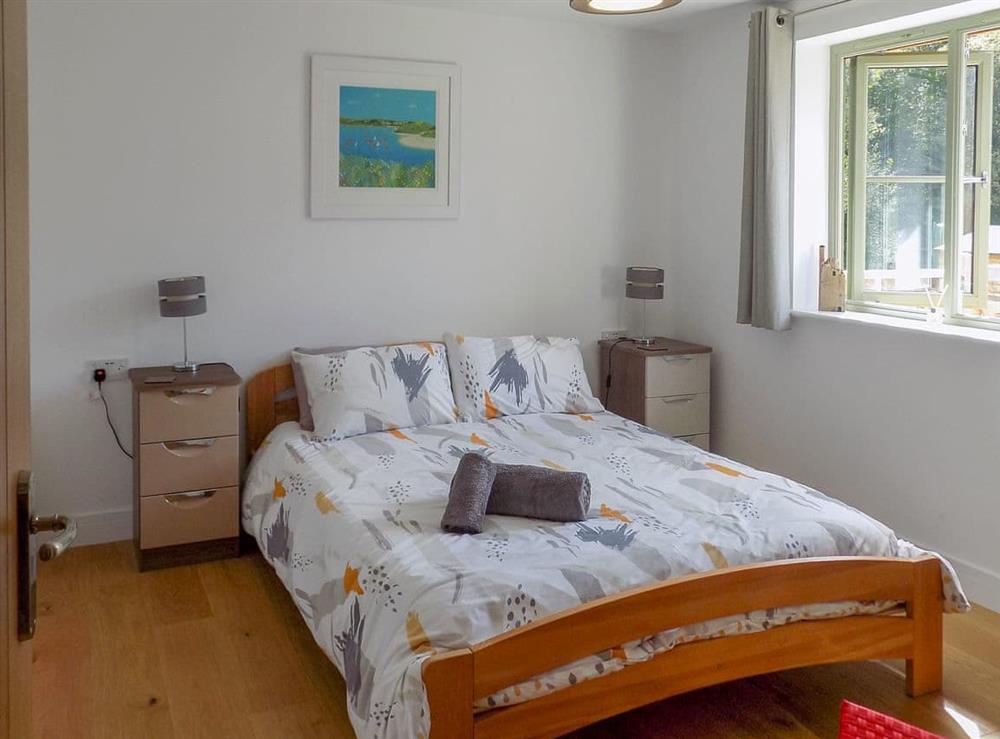 Bedroom at Merlin Lodge in St Columb Major, Cornwall