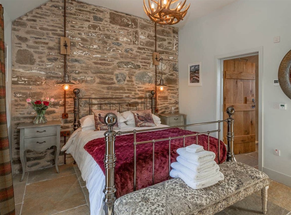 Double bedroom at Merlin Steading in Logiealmond, near Crieff, Perthshire