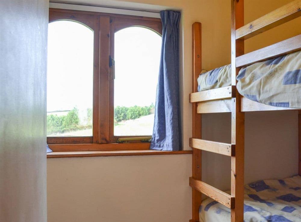 Children’s bunk bedded room at Merlin View in St Mawgan, near Newquay, Cornwall