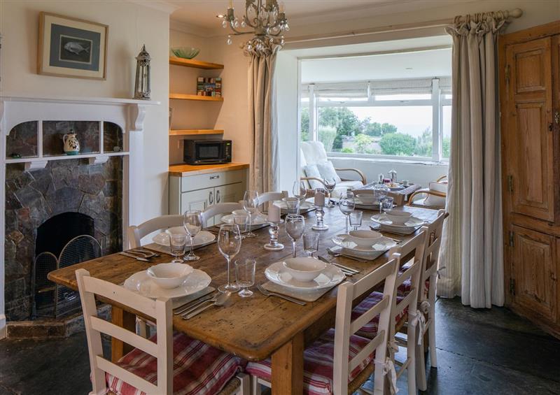 The dining room at Merlins Cottage, Tintagel