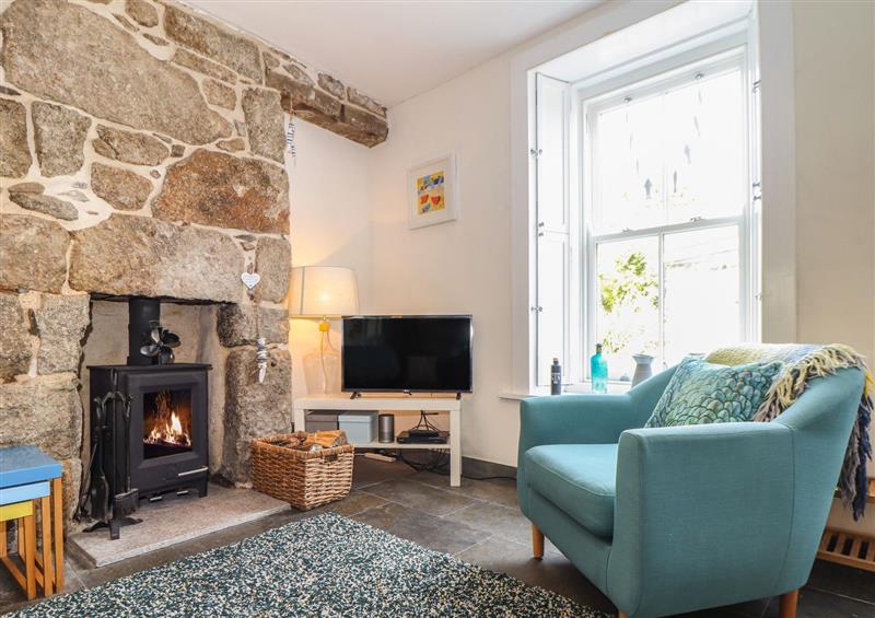 The living room at Mermaid Cottage, Mousehole