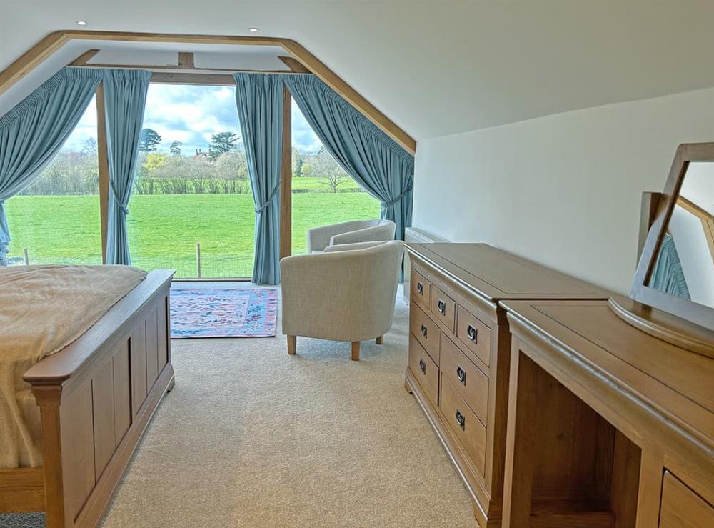 Double bedroom at Merrow Cottage in Ledbury, Herefordshire