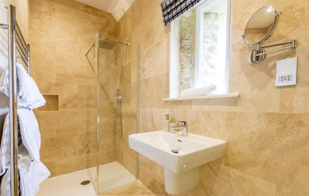 En-suite shower room at Merry Hill Barn, Portesham