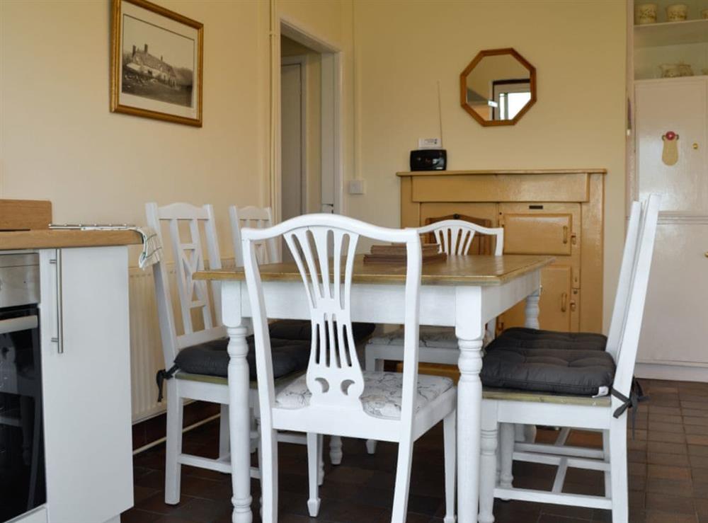 Dining area & kitchen at Merryview Bungalow in Orcop, near Hereford, Herefordshire