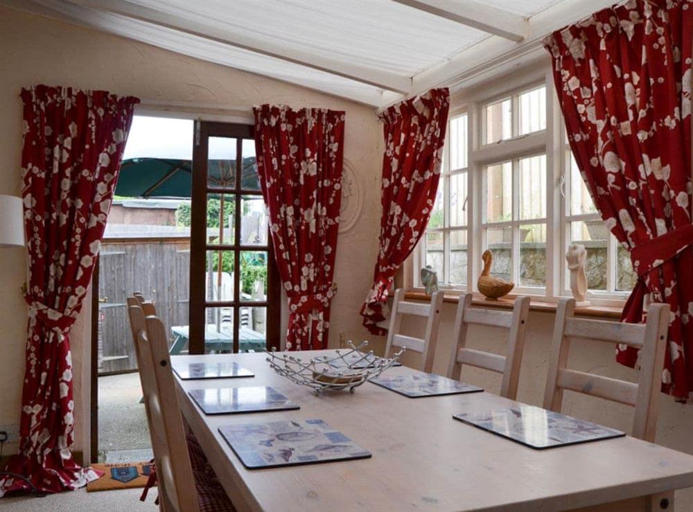 Dining room at Merryweather Cottage in Bembridge, Isle of Wight., Great Britain