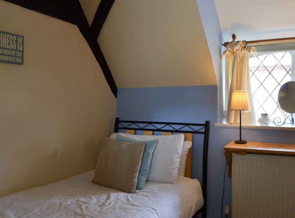 Twin bedroom at Merryweather Cottage in Bembridge, Isle of Wight., Great Britain