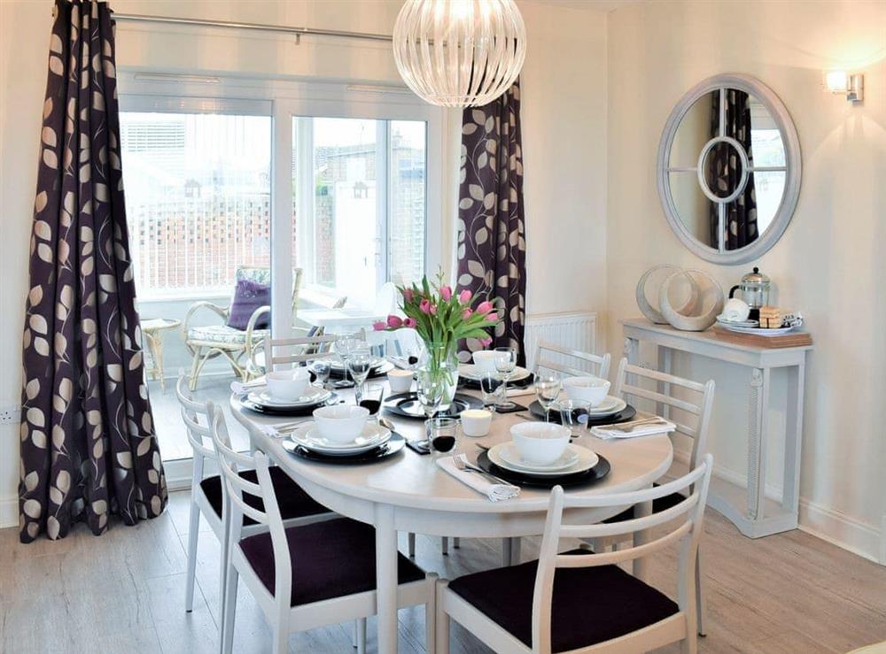 Dining Area and sun room at Merrywind in Chathill, Northumberland