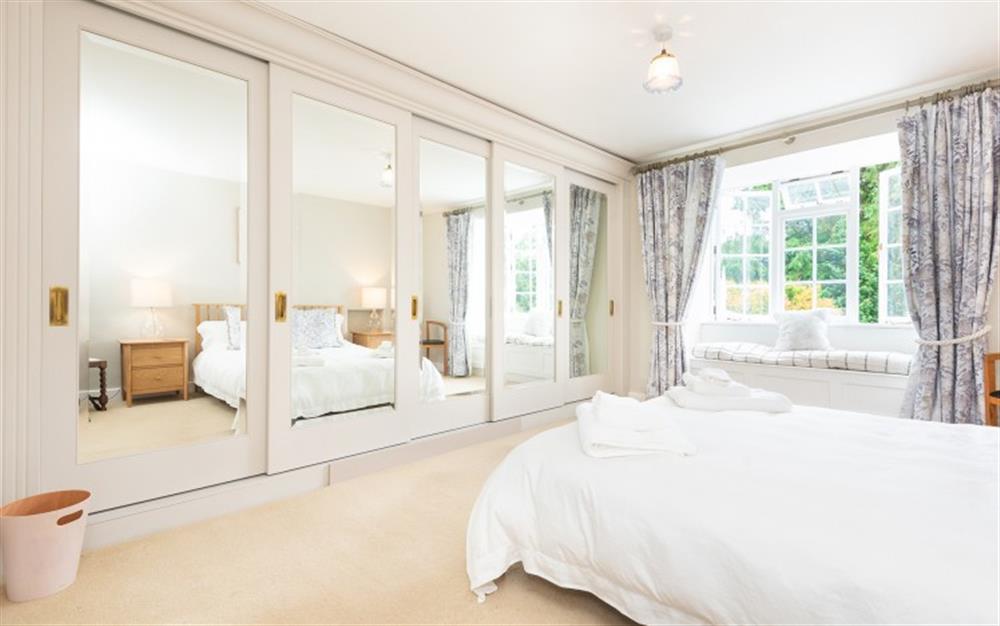 Another look at the master bedroom  at Mews Cottage in Newton Ferrers