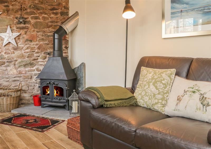 The living area at Mews Cottage, Porlock