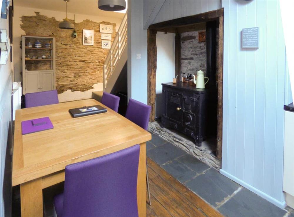 Dining Area at Mews Cottage in Tintagel, Cornwall