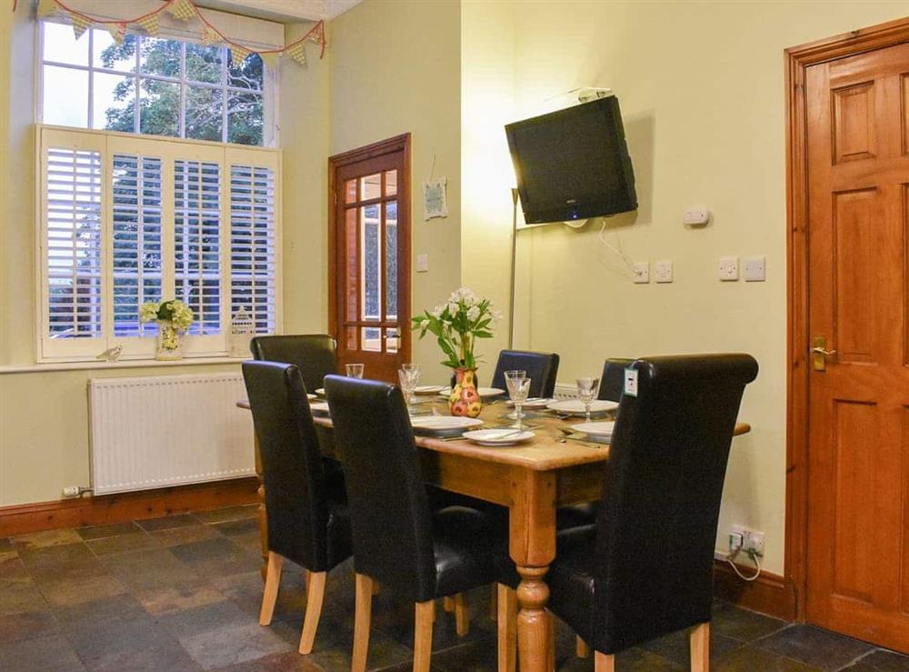 Dining Area at Mews Cottage in Whitby, North Yorkshire